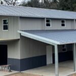 Stunning galvanized steel barndominiums in Anthem, Arizona, showcasing modern design and rustic charm