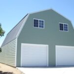 Modern galvanized steel barndominiums in Payson, Arizona, showcasing unique design and sturdy construction