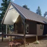 Stylish galvanized steel cabins in Chino Valley, Arizona, offering modern living in a rustic setting