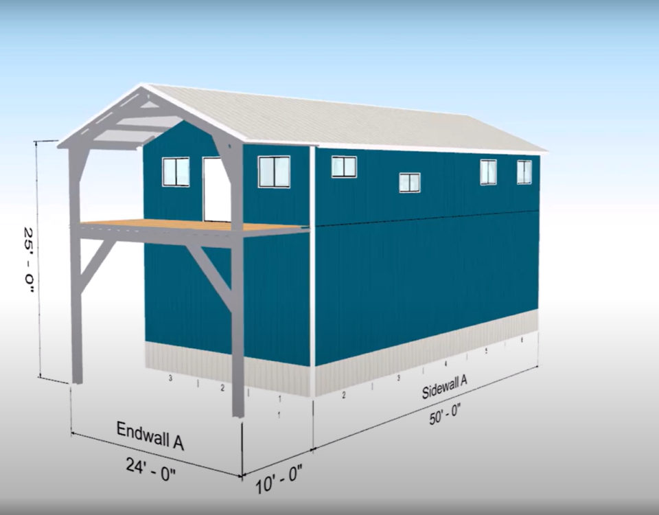 Modern galvanized steel cabins in Rio Rico, Arizona, showcasing durability and contemporary design against a scenic backdrop